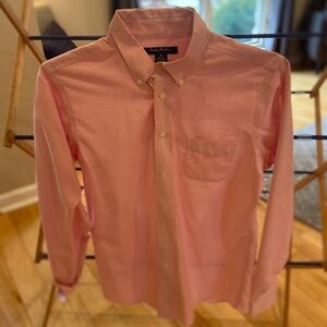 Young men’s Brooks Brothers button-down, pink, size 18